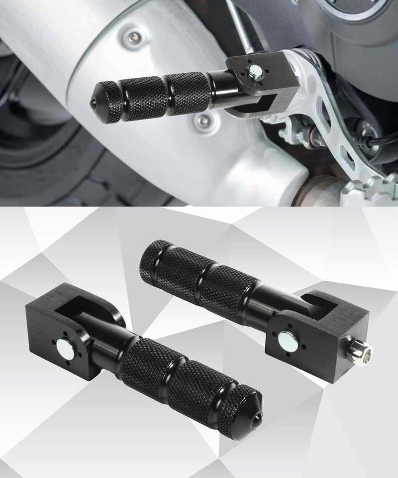 RACOONA Foot Pegs,Bike Pegs,Foldable Motorcycle Foot Pegs,Car Accessories 8MM Motorcycle Pegs,90 Degree Fixed Folding Passenger Pedal,Universal Footpeg Aluminum Pedals for Electric Motor Bicycle ATV - Image 5
